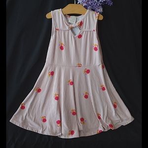 Heart and Arrow girls striped and floral dress siz